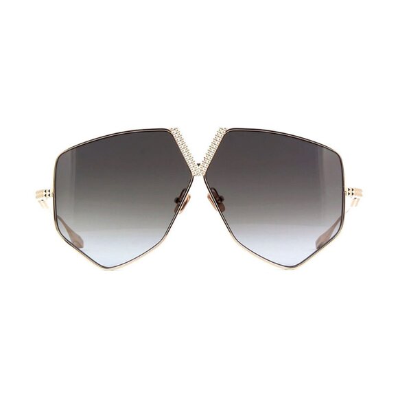 NEW VALENTINO SUNGLASSES, WOMEN GREY GEOMETRIC EYEWEAR VALENTINO - Picture 2 of 4